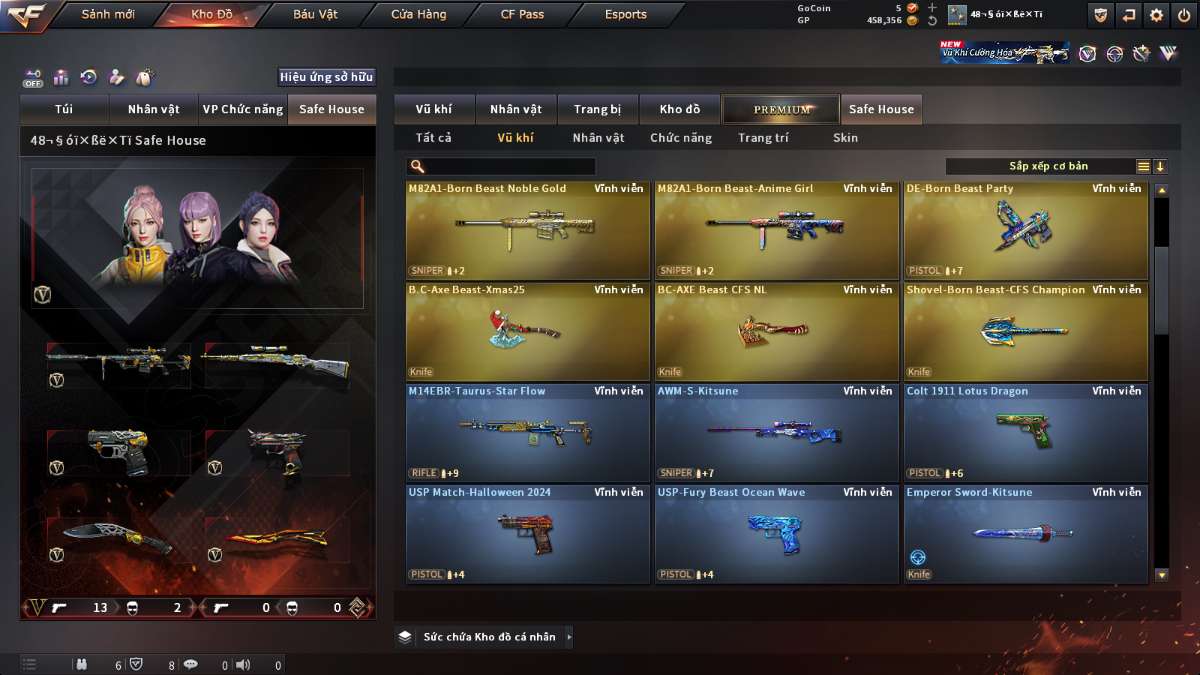 shop acc cf uy tin gia re